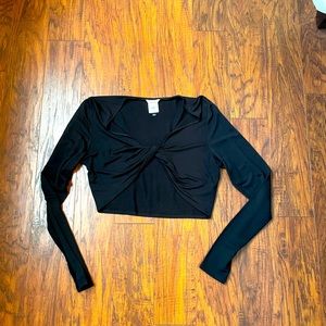 Cabi over shirt with cute twist detail!